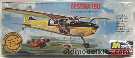 Monogram 1/41 Cessna 180, 85-0123 plastic model kit